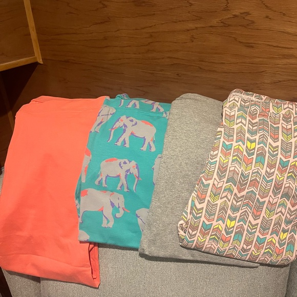 Grey/Green/Pink/Pink-arrows Leggings (4 pack) - Picture 2 of 3